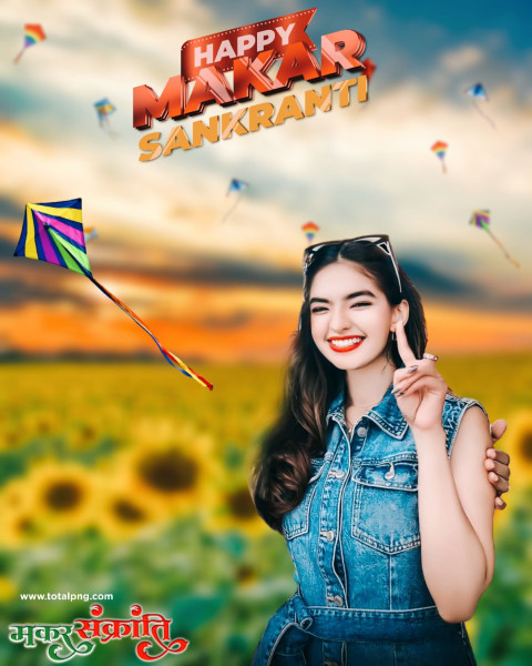 100+  Makar Sankranti Image Photo Editing Background Girl