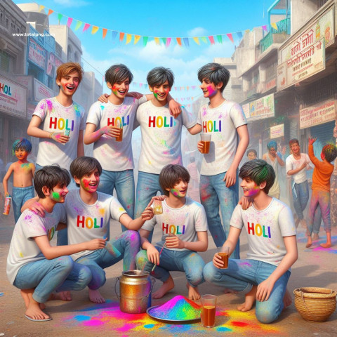 100+  Viral Holi AI Friends Images Download
