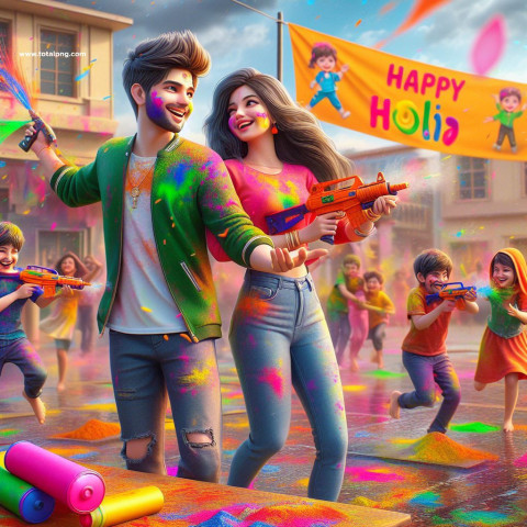100+  Viral Holi AI Name Images Download