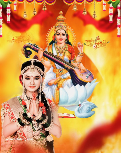 1000+  Saraswati puja photo editing background 2024