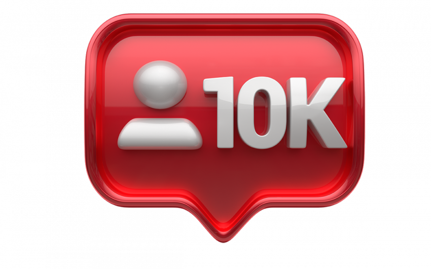 10K followers icon transparent png,3d instagram png images