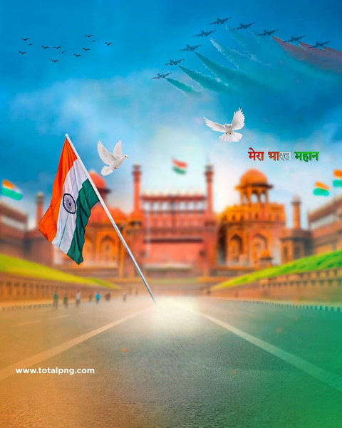 15 August 100  Independence Day CB Photo Editing Background