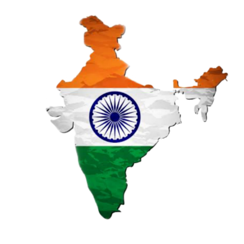 15 august india map With Transparent Background