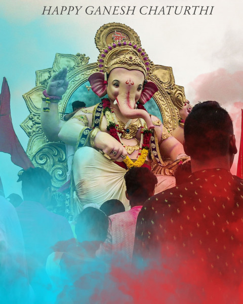 2022 Ganesh chaturthi editing background