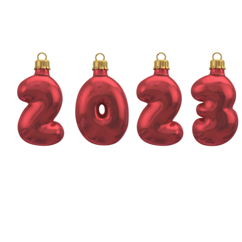 2023 Balloon text number transparent png images