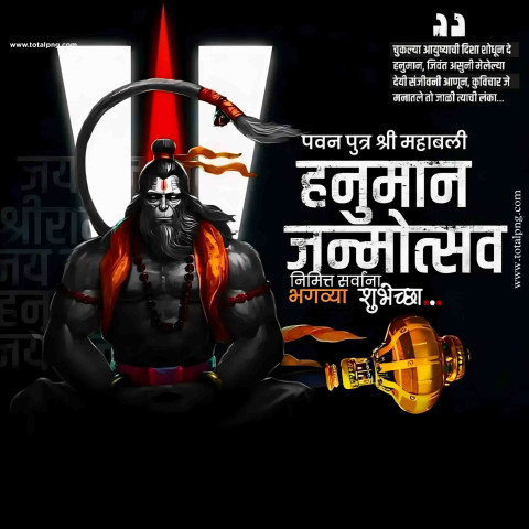 2024 Hanuman Jayanti Hd Banner Background Free
