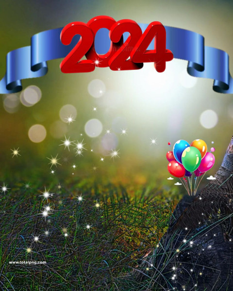 2024 Happy New Year Cb editing Background Free 100