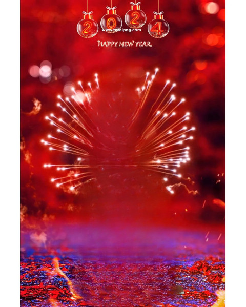 2024 Happy New Year Cb editing Background Free