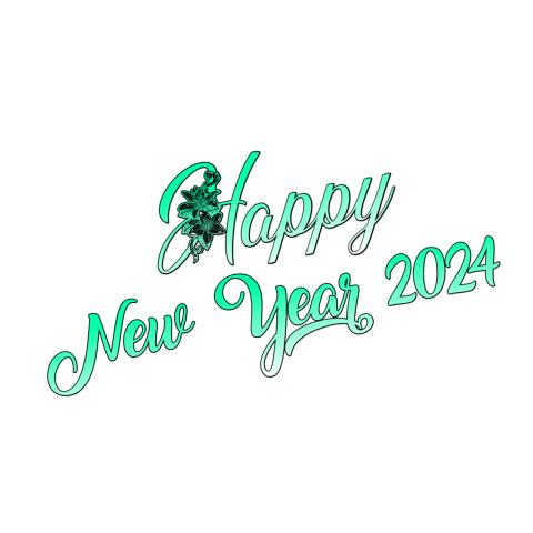 2024 Happy New Year FREE PNG