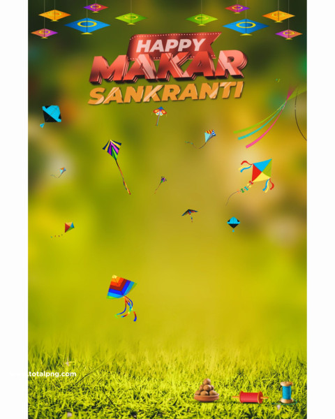 2024 Makar Sankranti Photo Editing Background Hd