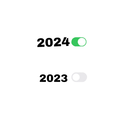 2024 On 2023 Of Text Png New Year