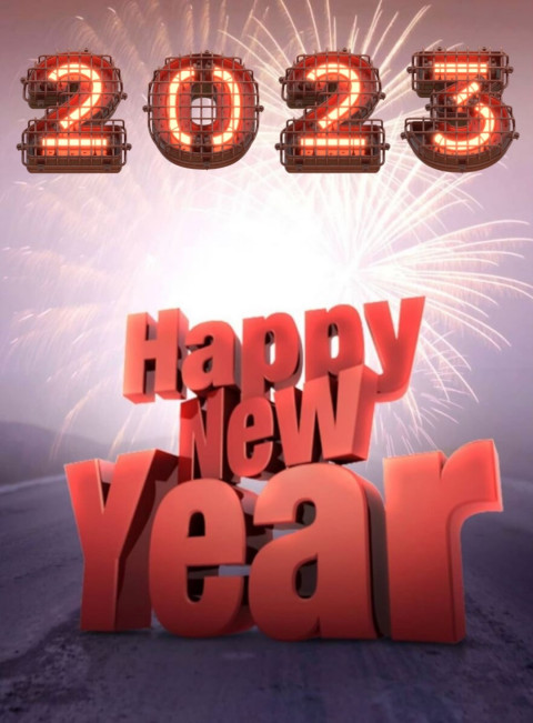 3D new year editing background
