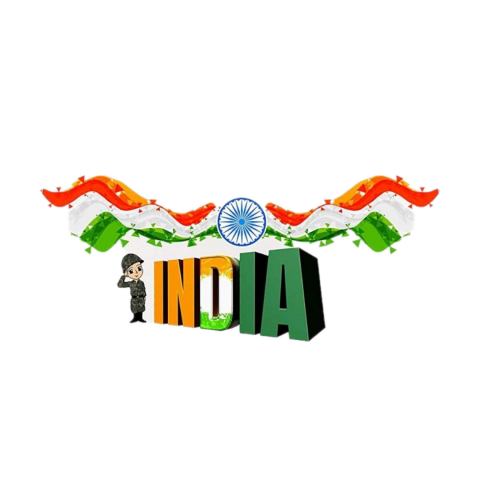 3d text png india