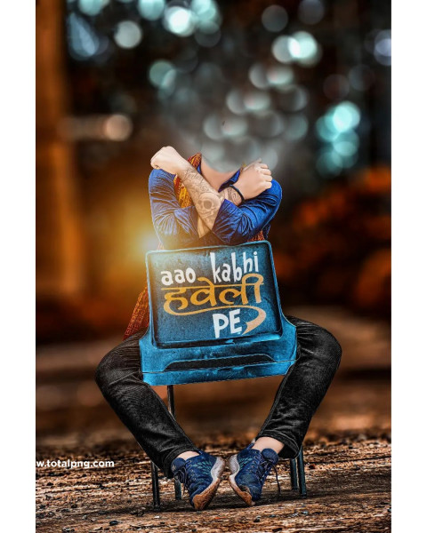 Aao Kabhi Haweli Pe Cb Text editing Background Head Cut Face Editing