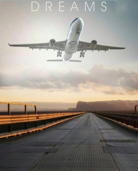 Airplane editing background