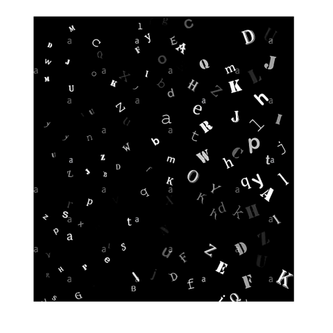 Alphabet letter transprent background