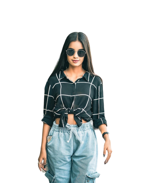 Attitude Girl PNG For Editing