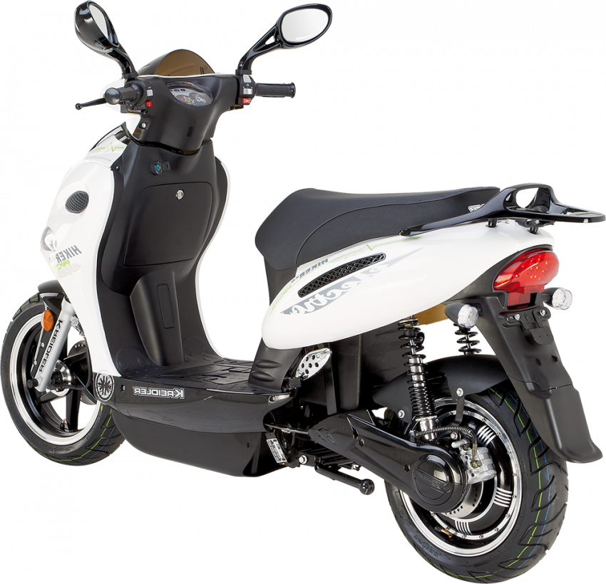 Backside Scooty With Transparent Background