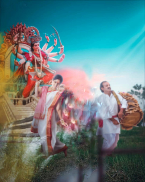 bangal navratri editing background