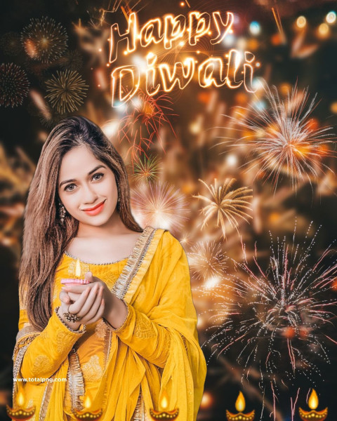 Best Diwali Photo editing background With Girl Hd