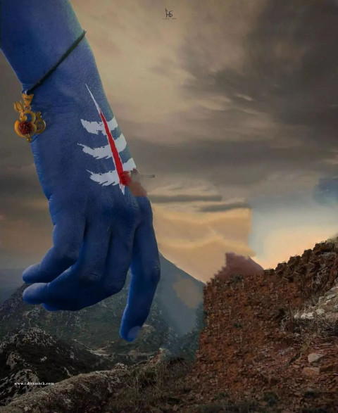 bholenath hand editing background