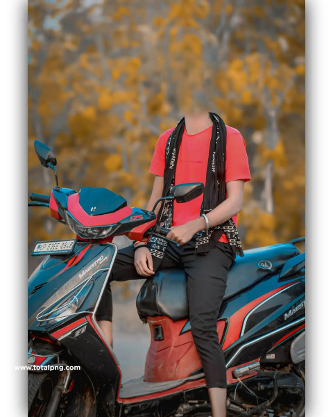 Bike Boy without Face Cb editing background Hd