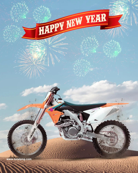 Bike new year editing background photoshop
