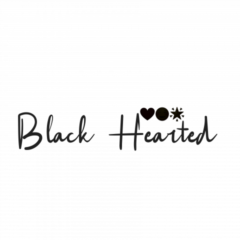Black Hearted Text PNG Transparent Images Free Download