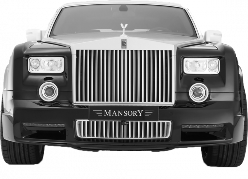 Black Rolls royce png transparent
