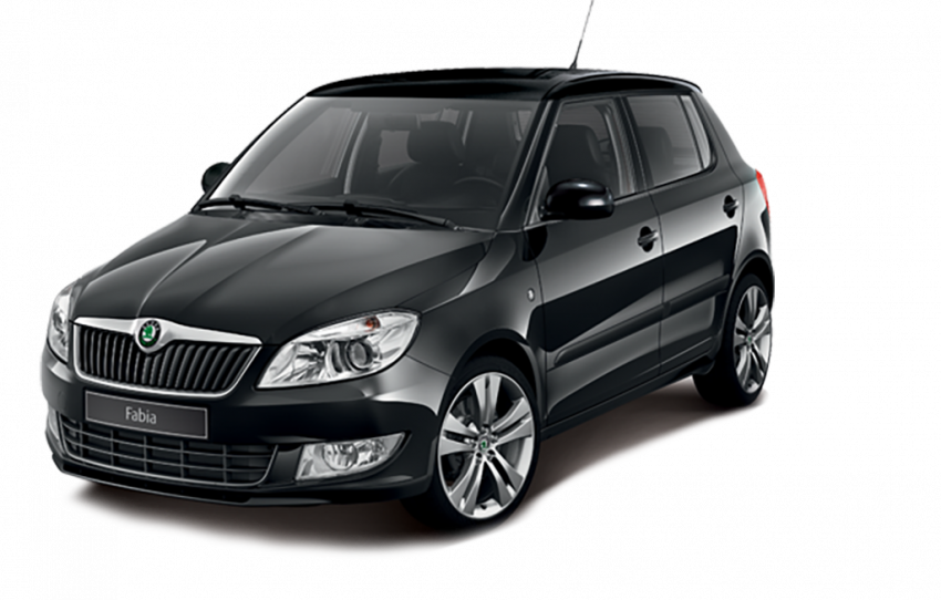 Black skoda car png