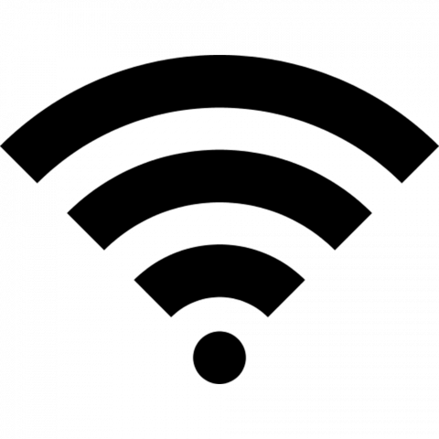 Black wifi logo png