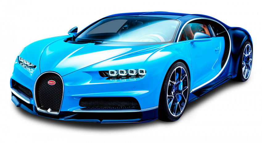 Blue Bugatti Download PNG copy
