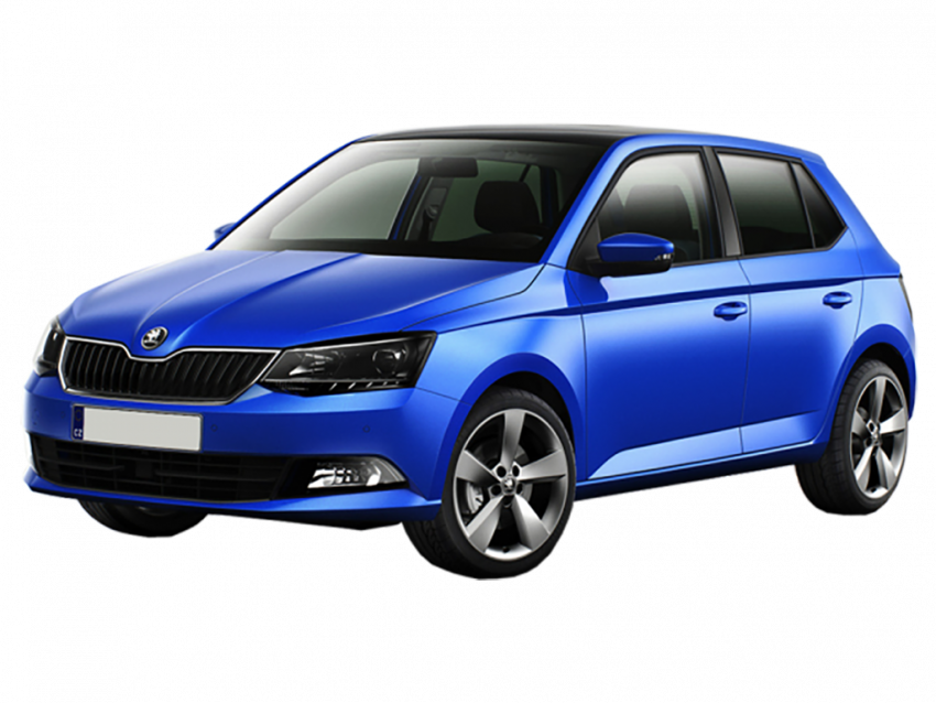 Blue skoda car png
