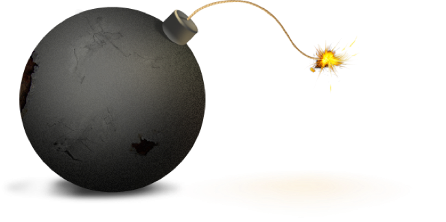 Bomb throwing Png Transparent Background image