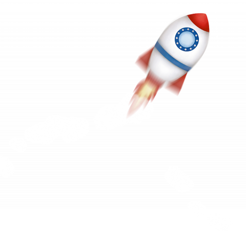 Booster rocket transparent background