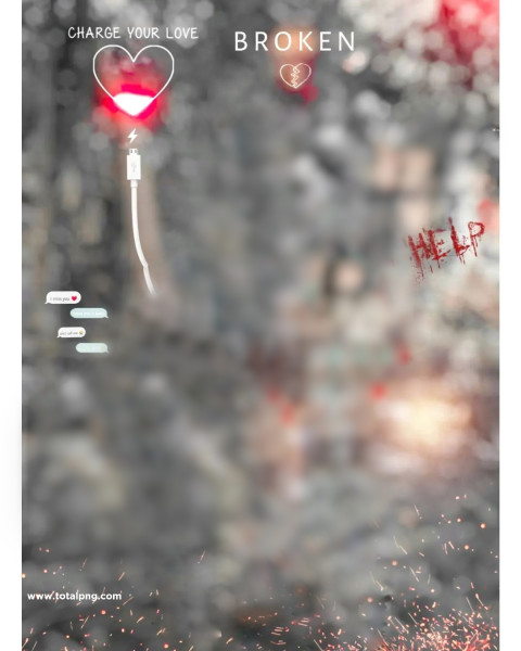 Broken heart cb background free