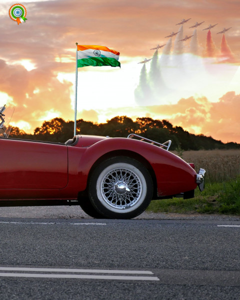 Car Independence Day Background