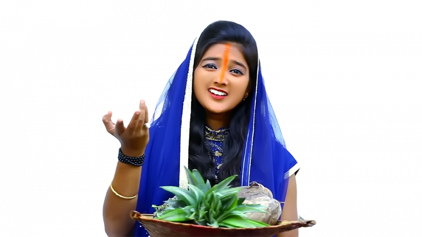 Chhath puja girl hd png free