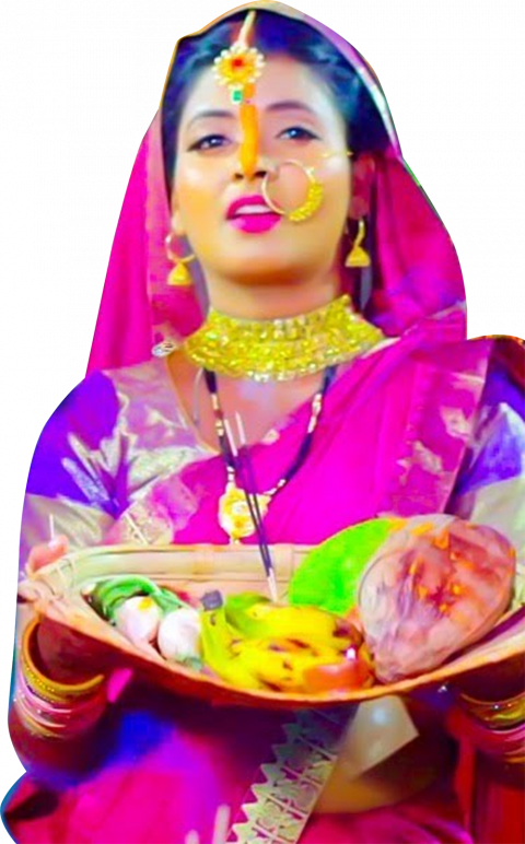 Chhath puja girl model png images