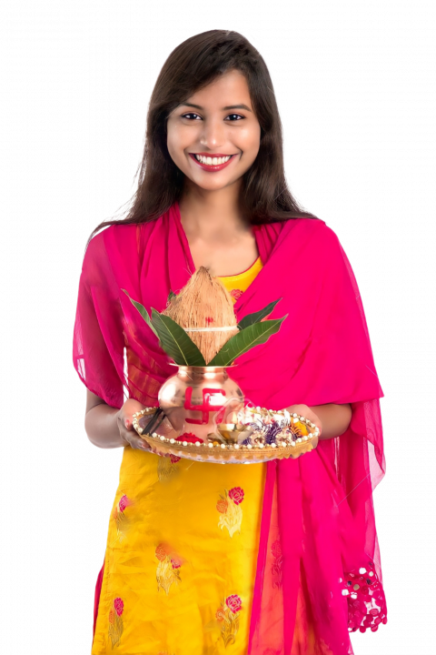 Chhath puja girl png