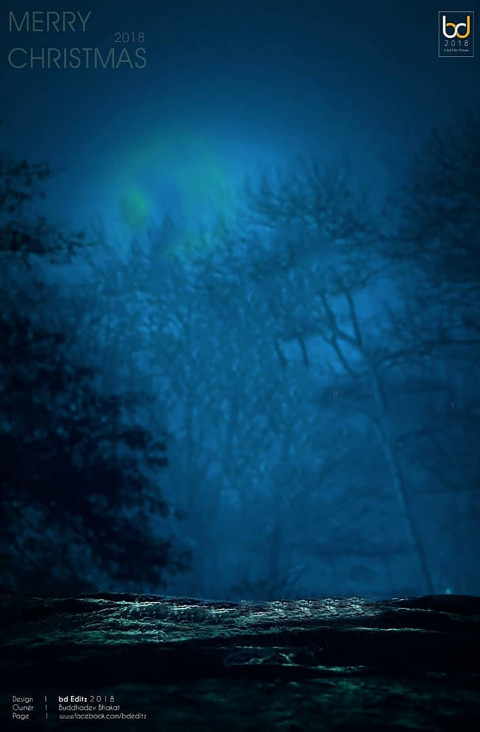 Christmas night editing background free