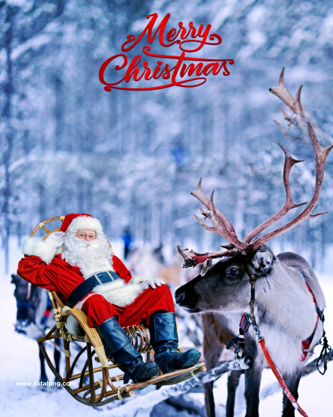 Christmas sant claus editing background