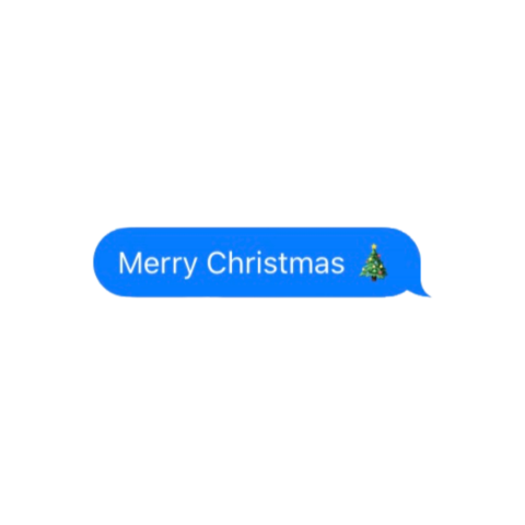 Christmas text chat png