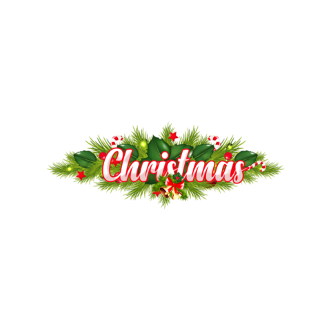 Christmas text png free