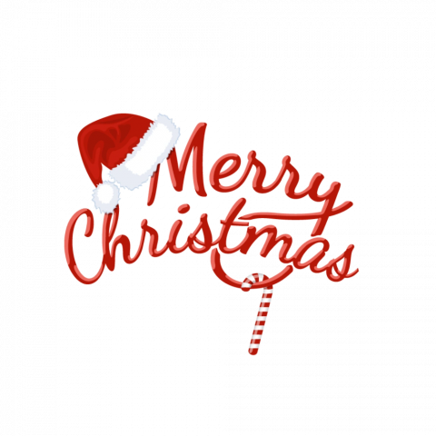 Christmas Text  Transparent Background