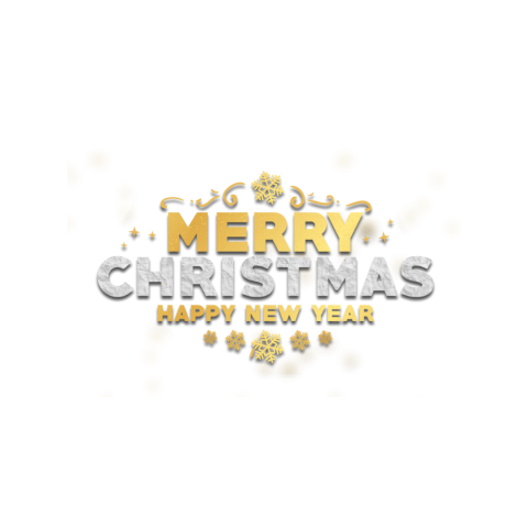 Christmas text transparent png
