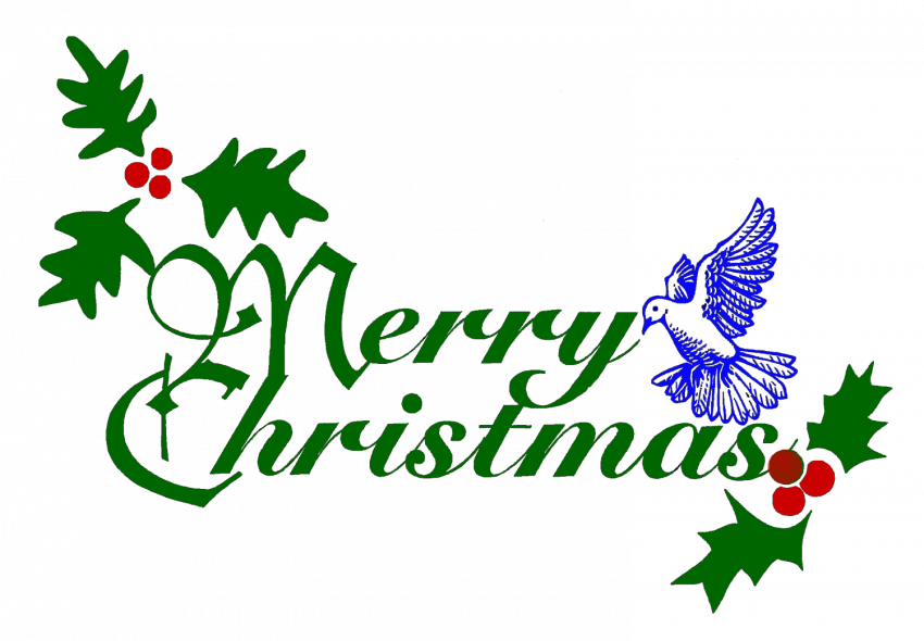 Christmas text transparent png hd