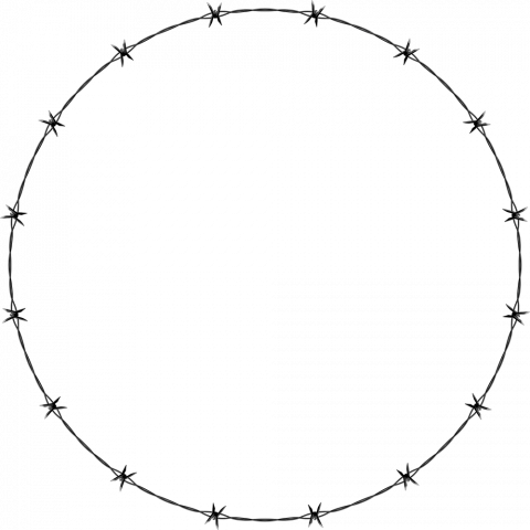 Circle barb wire png images,Barbed wire png images