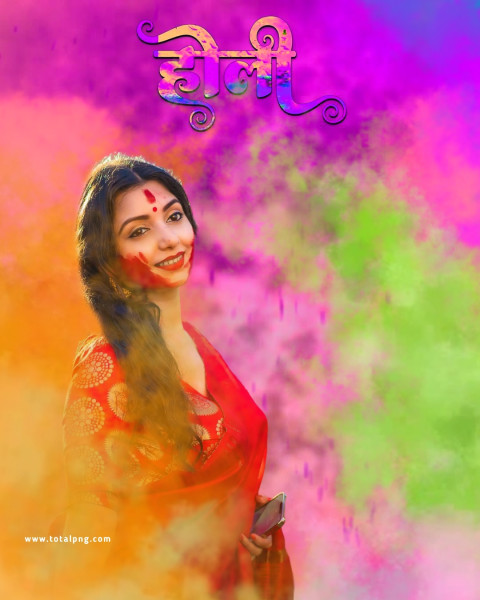 Colorful Holi Editing Background