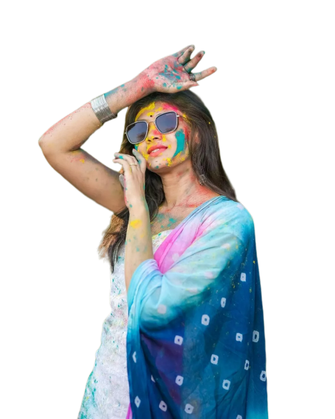 Cute holi girls editing png free
